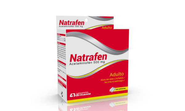 Natrafen Acetaminofen 500 mg caja